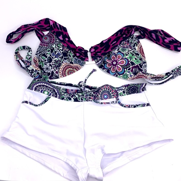 Sexy Swimsuit Bikini Top Boy Short Bottom NEW - Picture 3 of 8